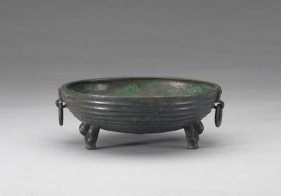 图片[2]-Lid of dou food container with groove pattern, Warring States period (475-221 BCE)-China Archive